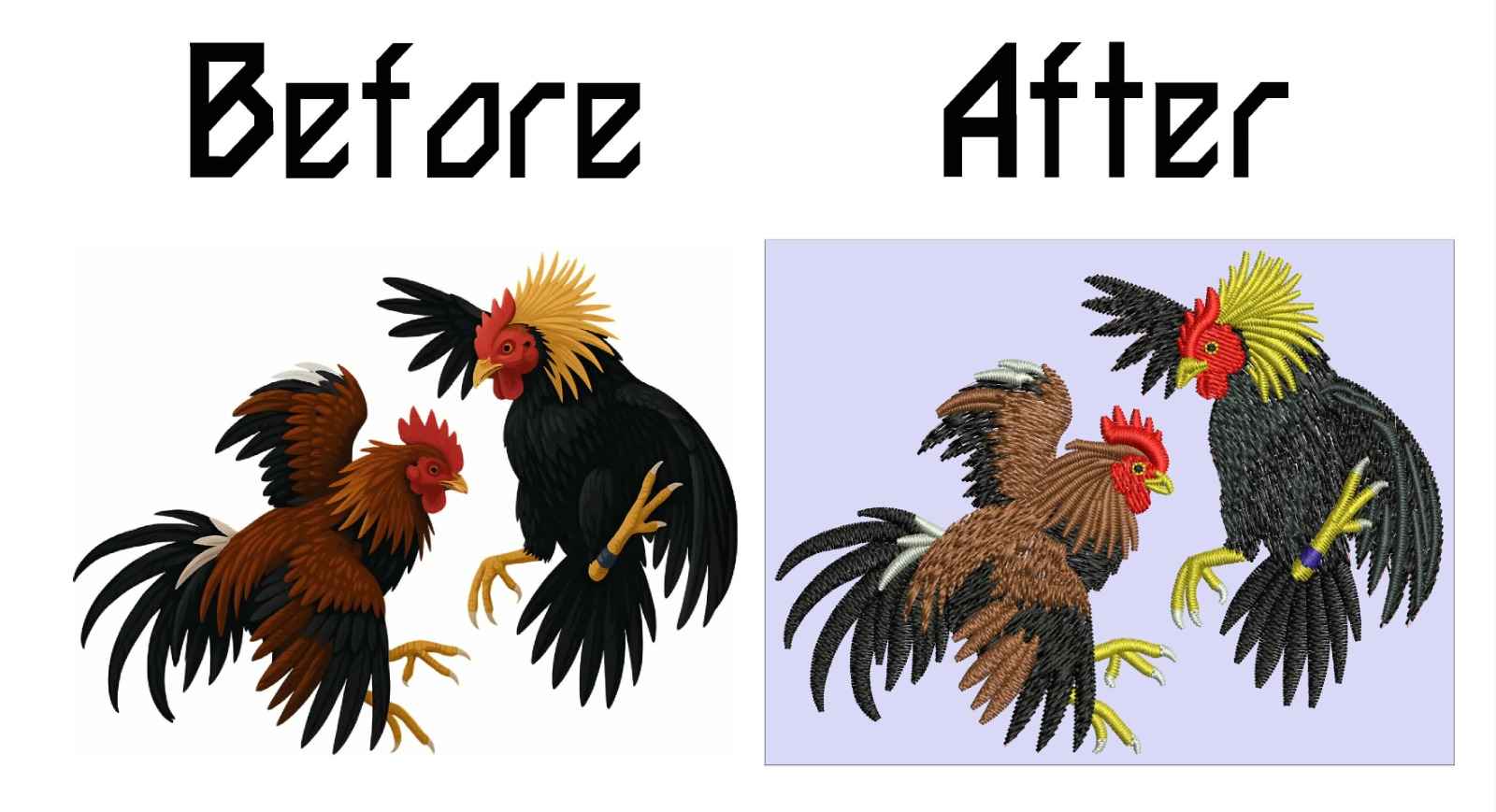 Precision embroidery